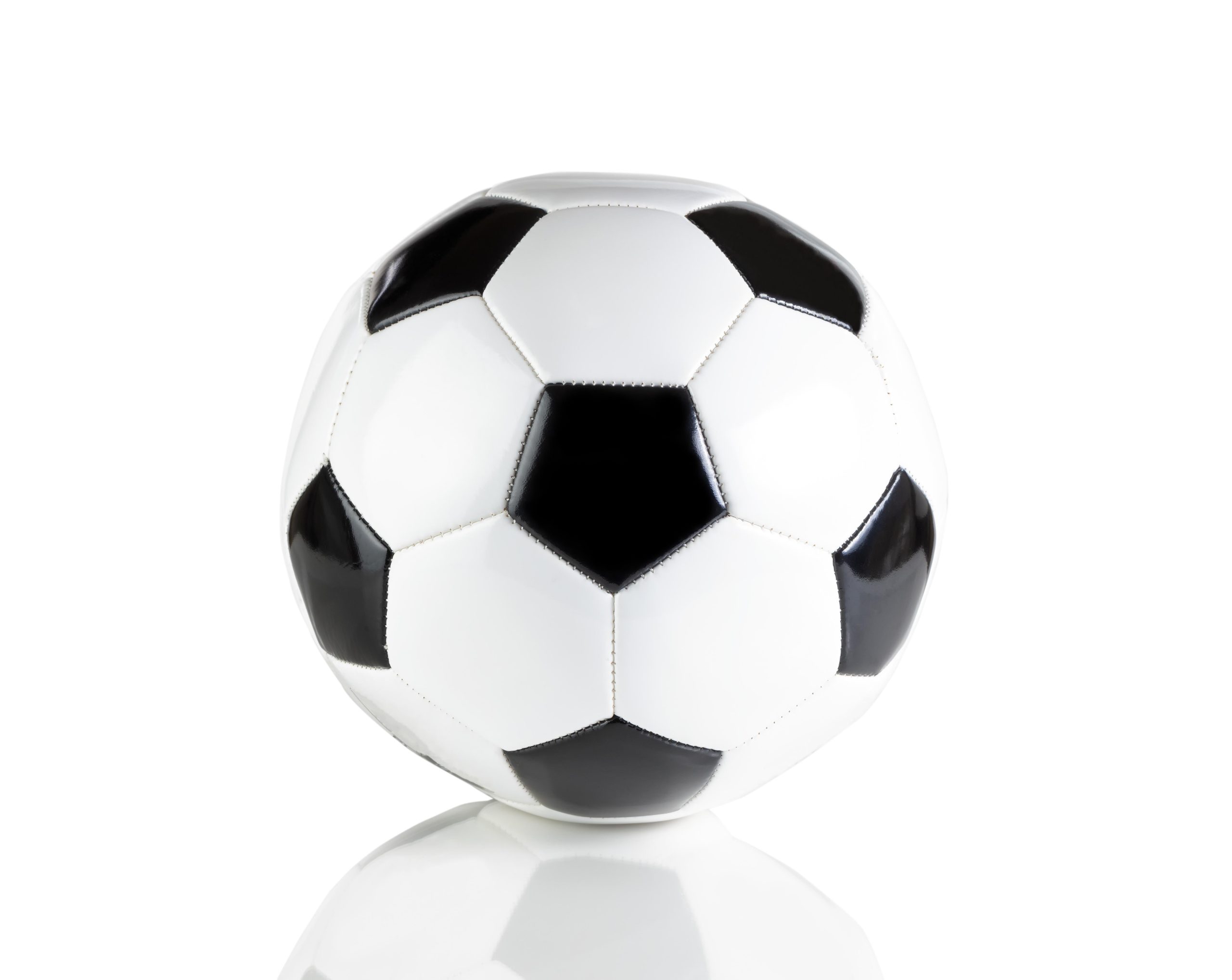 A football on a white background